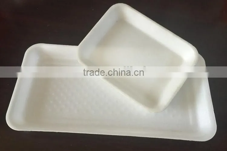Disposable polystyrene foam trays,good quality food grade meat packaging tray