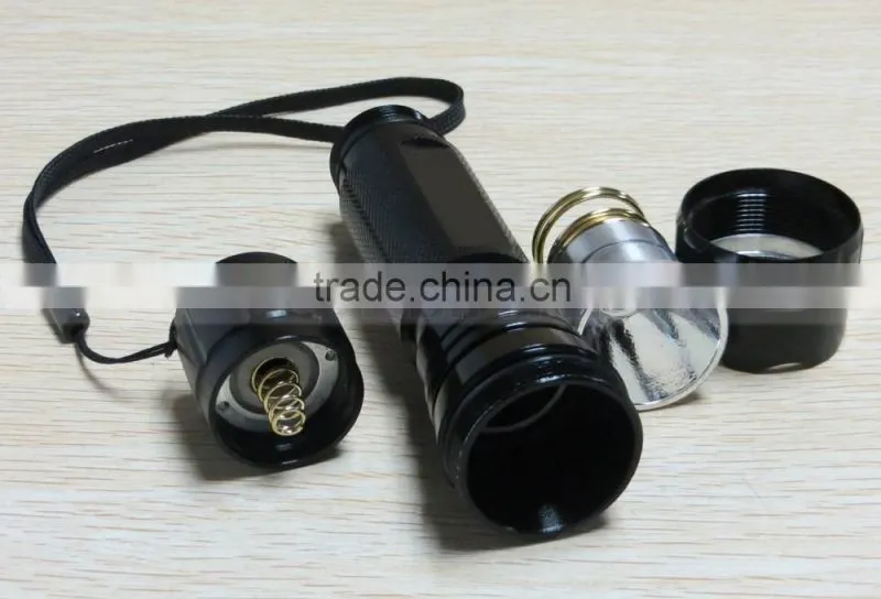 18650 Green LED Lighting Torch High Power Aluminum Flashlight