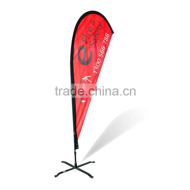 Cheap Prices Fashion Designs Fiberglass Teardrop Flagpole Metals Bases