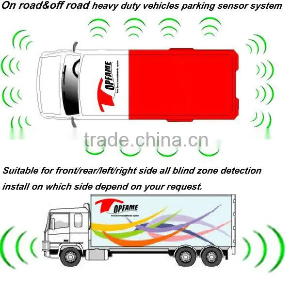 Waterproof Ip67 built in buzzer alarm or human voice alarm car parking sensor