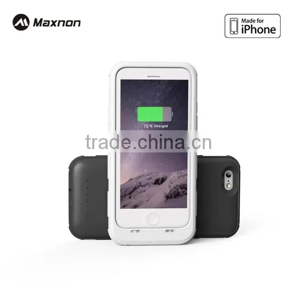 High quality MFi certified 3200mAh Lithium battery back cover case for Iphone 6 iphone 6s