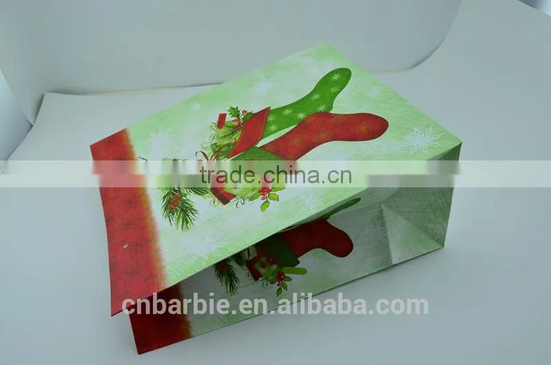 christmas stocking design gift bag