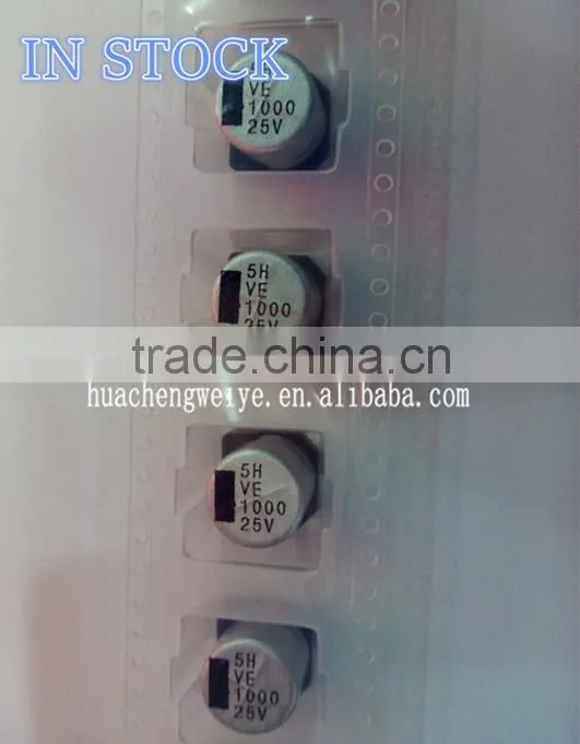 SMD Aluminum electrolytic Capacitors 1000UF 25V 12.5*13.5