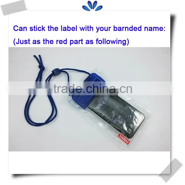 Customized mobile phone PVC waterproof bag with the color you want