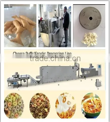 Corn puff snack food extruder for sale