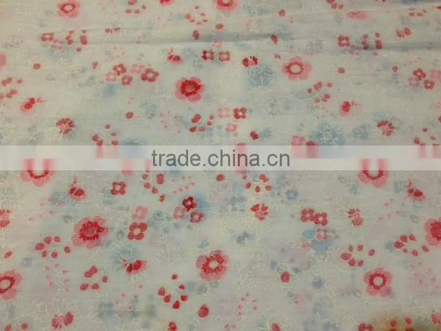 Floral print cotton fabric