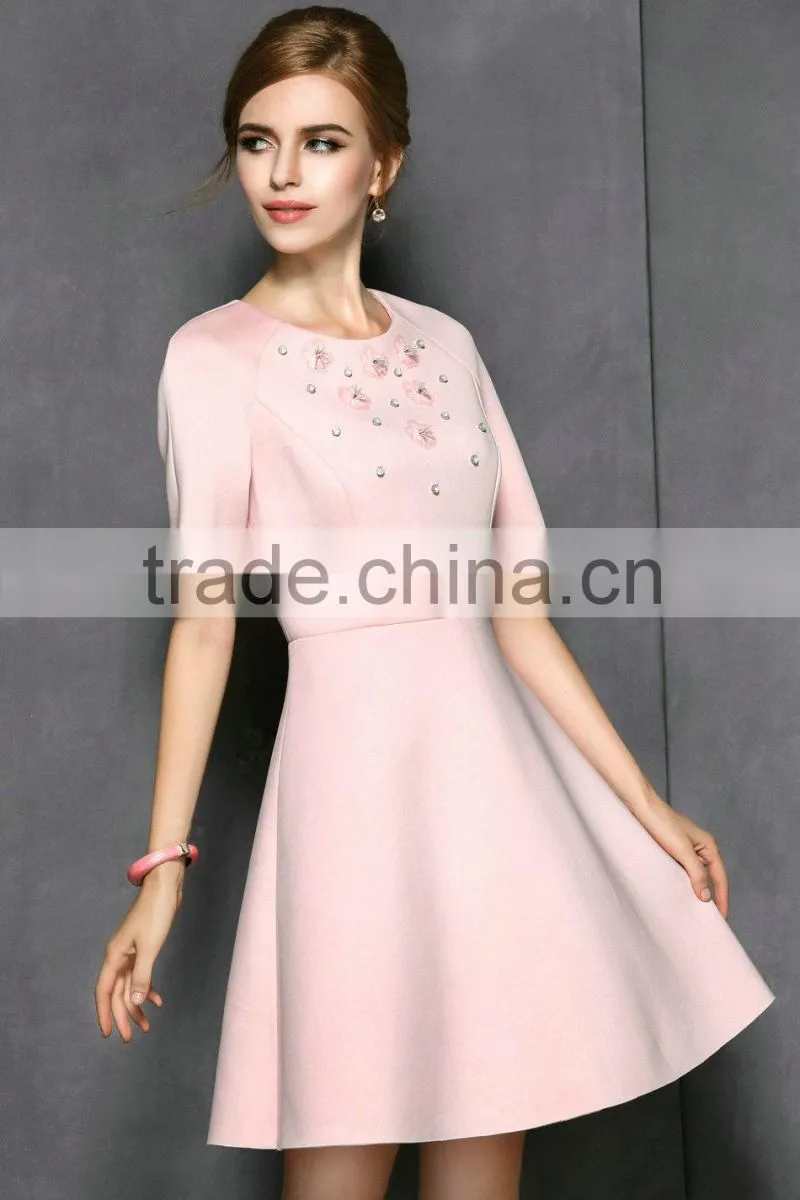 new fashion ladies dress Pink Prom Dress