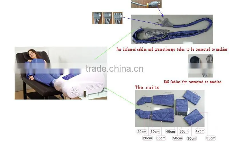 Air pressure pressotherapy body pressure therapy machine