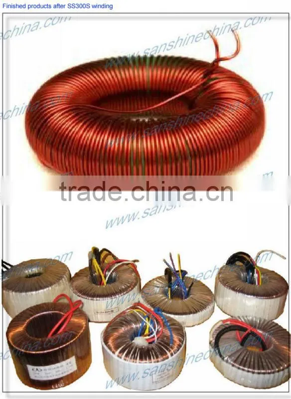 Slider type fine wire big toroid coil winding machine