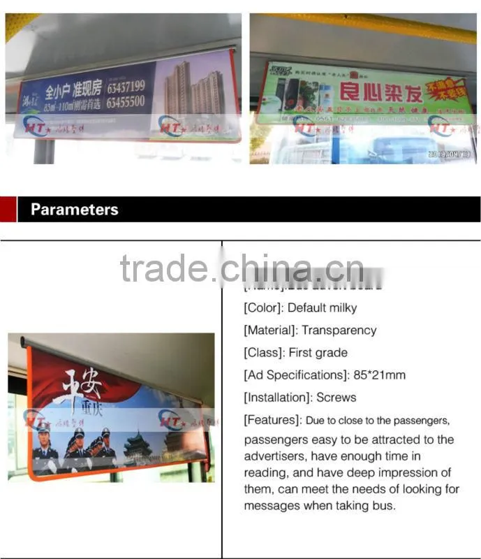 Hang roof side bus coach advertising board