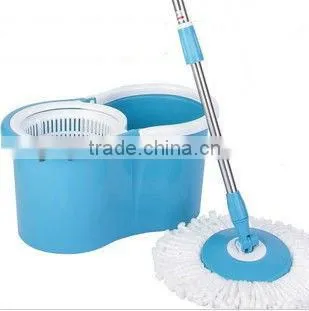 cheap plastic cleaning floor mop with steel basket QMK-505
