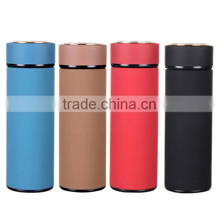High quality 380ml logo free car business vacuum cup mug bottle