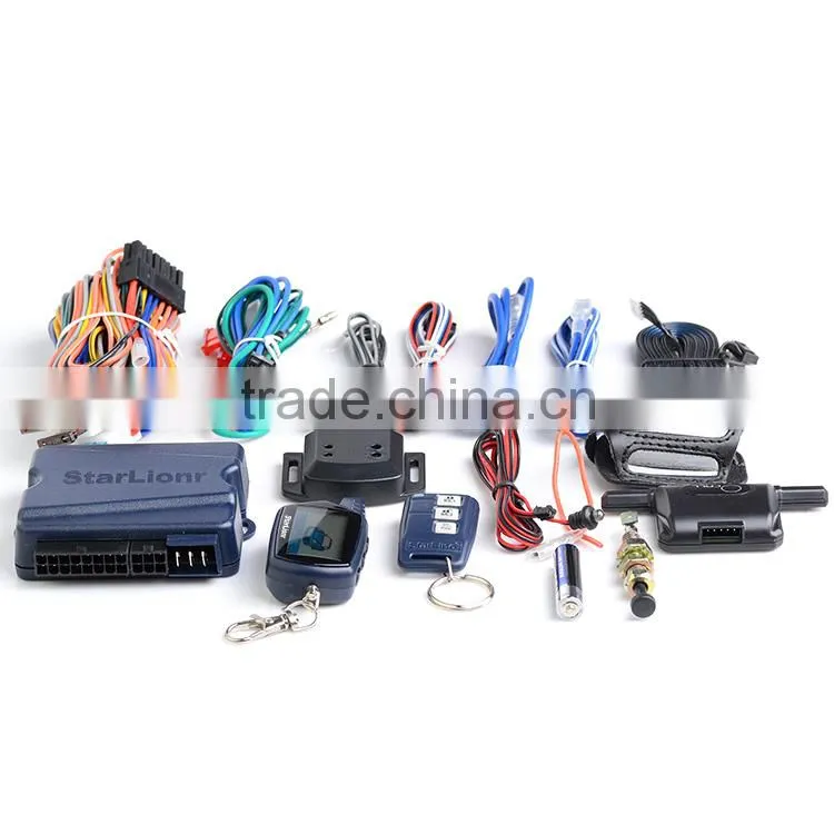 New upgrade starlionr B6 car alarm two way car alarm system with LCD remote engine start