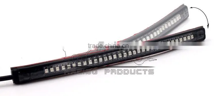 BJ-LPL-031B Universal 12 Volt Motorcycle Soft Tail Brake Stop Turn Signal Integrated 3258 LED Motorcycle Light Strip