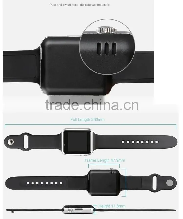 A1 Bluetooth Smart Watch Wrist Watch Men Sport watch for IOS IPHONE and ANDIORD Bluetooth watch