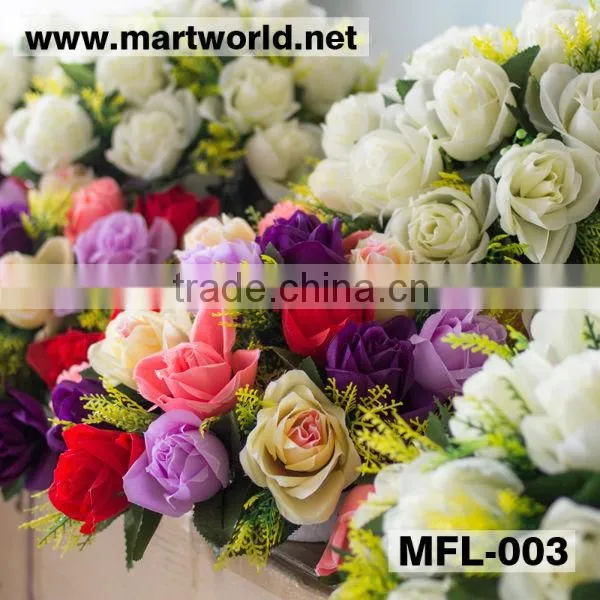 Wholesale colorful artificial flowers wedding decoration(MFL-003)