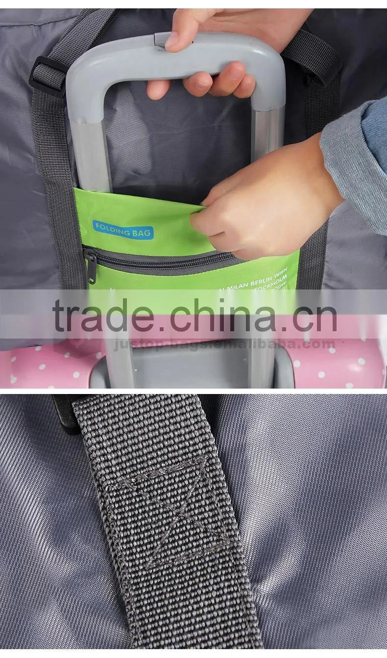 Justop quality foldable luggage travel bags