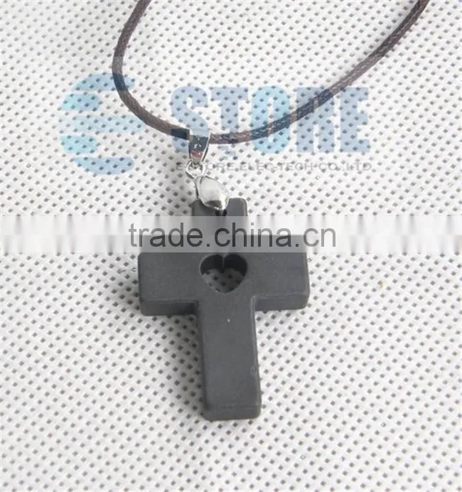 Heart Crossing Design Ion Pendant Energy Scalar Quantum Pendant