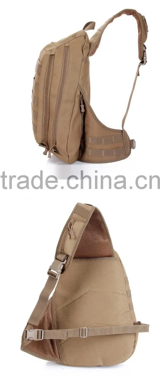 Outdoor leisure sport camouflage molle tactical military sling bag