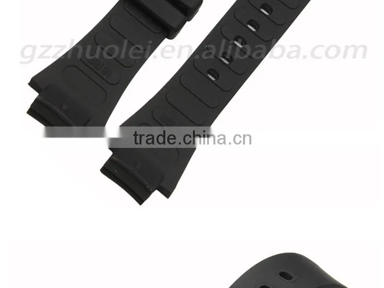 2015 New style 25*16mm silicone Watch Bracelet with stainless steel pin buckle wholesale 3PCS
