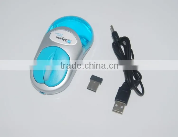 Laptop Gift 2.4G Rechargeable Wireless Liquid Aqua Mouse With Personalized floater design