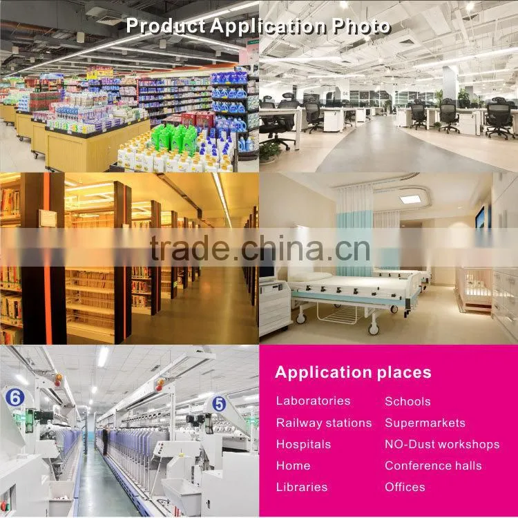 Suspending t8 led fitting 40w100lm/w 1.5m led lights for warehouse