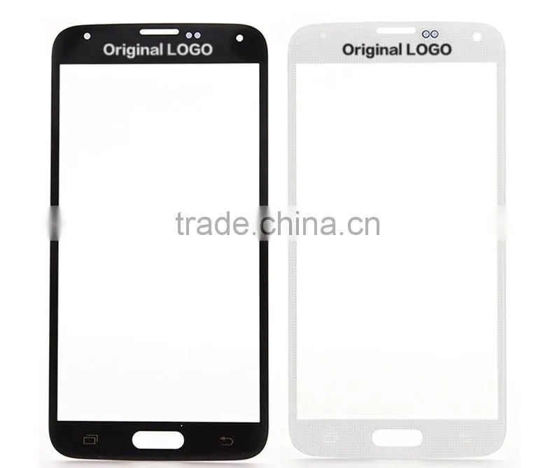 10PCS/LOT Replacement Front Touch Screen Glass Lens For Samsung Galaxy S5 SM-G900 G900F G900H - Black White Color