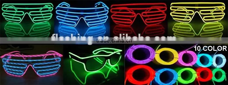 newest china wholesale el sound activated sunglasses