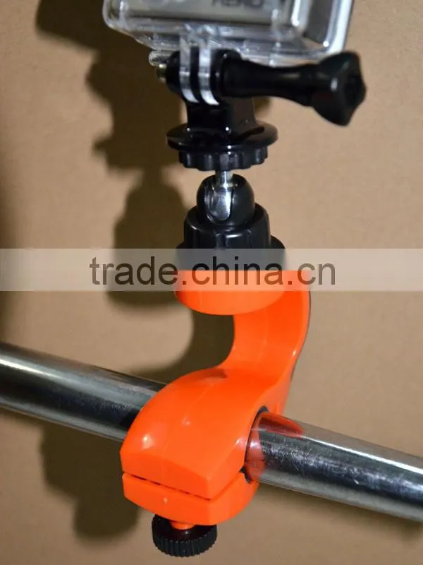 Bike Handlebar Tube Socket Adapter Bracket Holder Outdoor Sports Photography for Gopro 4/3+/3
