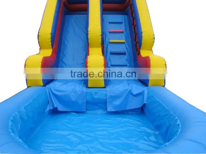 commercial grade water slide with pool, cheap water slides for sale