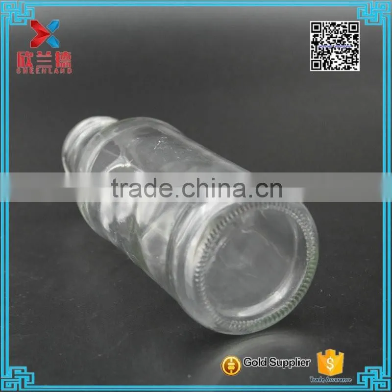 wholesale food grade milk glass bottle with twist off cap 350ml