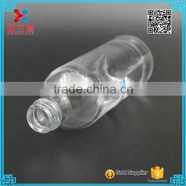 Mini 200ml glass wine bottles vodka glass bottles portable glass liquor bottles.