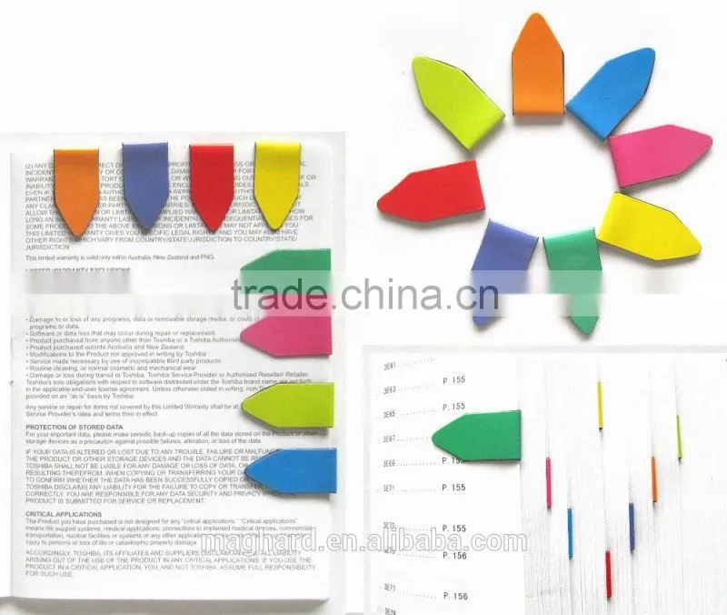 China manufacturer wholesale custom folding magnet bookmark , neccessary stationery for students