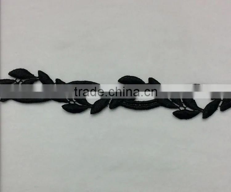New Products on China Embroidered Fancy Embroidery Lace Trim For Garment