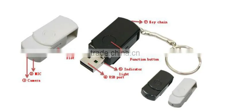 On promotion mini usb card reader camera with high quality JVE-3333B Max 32GB