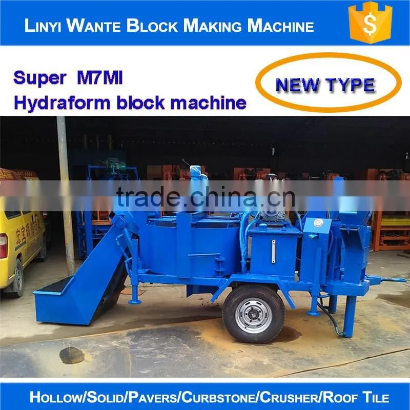 2016 new design factory price WT2-20m interlocking compressed earth block machines from Linyi Wante Machinery