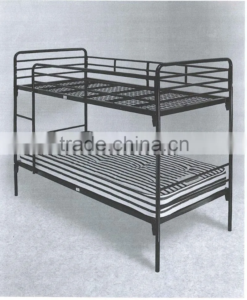 steel keel bar mattress base milltary metal bed frame/ military metal bunk beds
