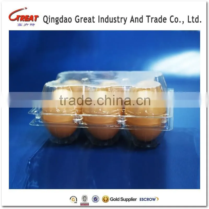 manufacturer plastic PET material egg tray
