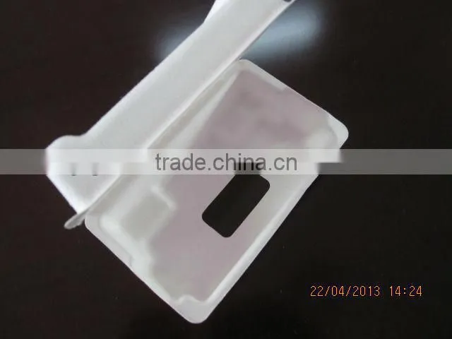 Custom Sugarcane Bagasse Molded Fiber Coffee Cup Trays,Cup Holder Pulp Paper