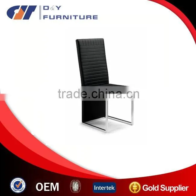 Hot sale cheap metal tube Leather Dining Chair/ cheap Dining Room Chair, Metal Chai