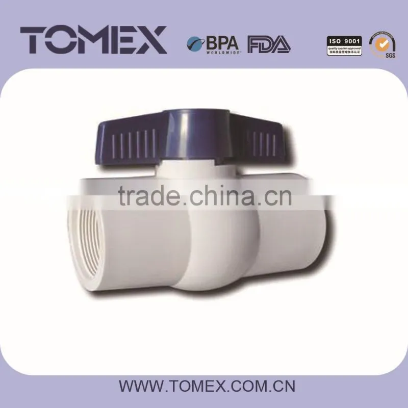 2015 plastic pipe fittings plastic pvc water stop valve
