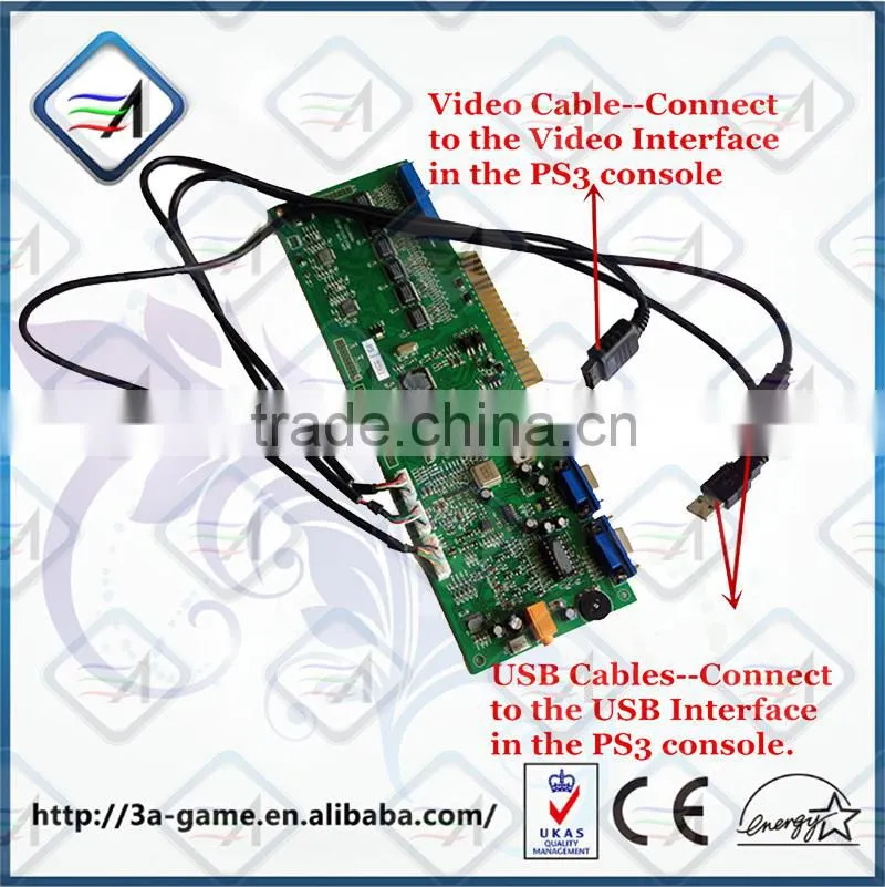 Coin Operated/ Round Mode PS3 Controller IO Board Console Game Tekken 6 Bloodline Rebellion