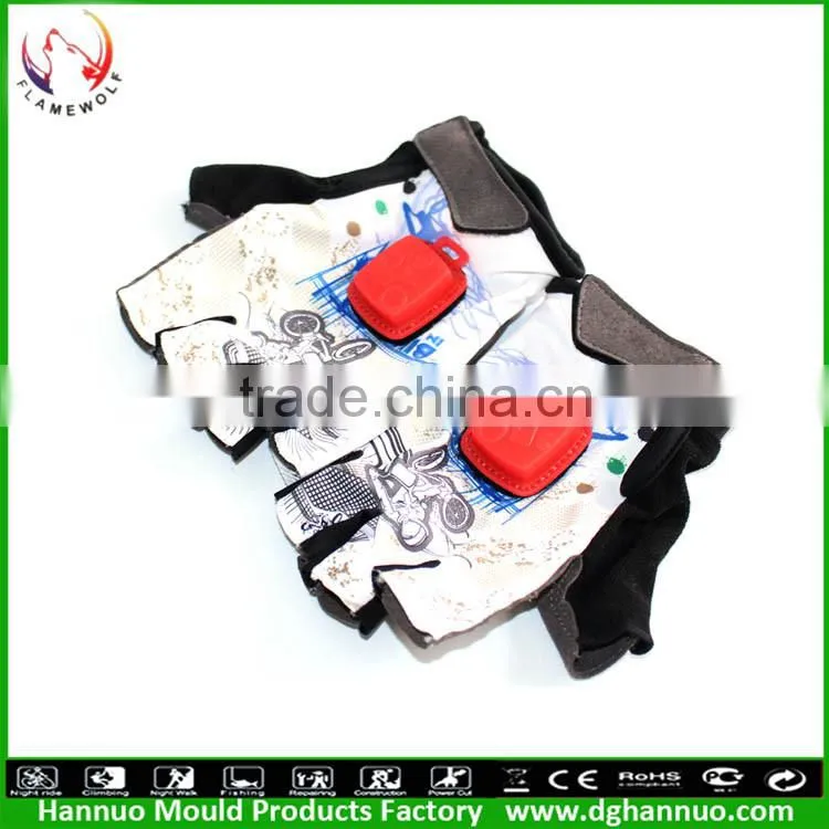 Factory Logo are supported bicycle gloves with lights