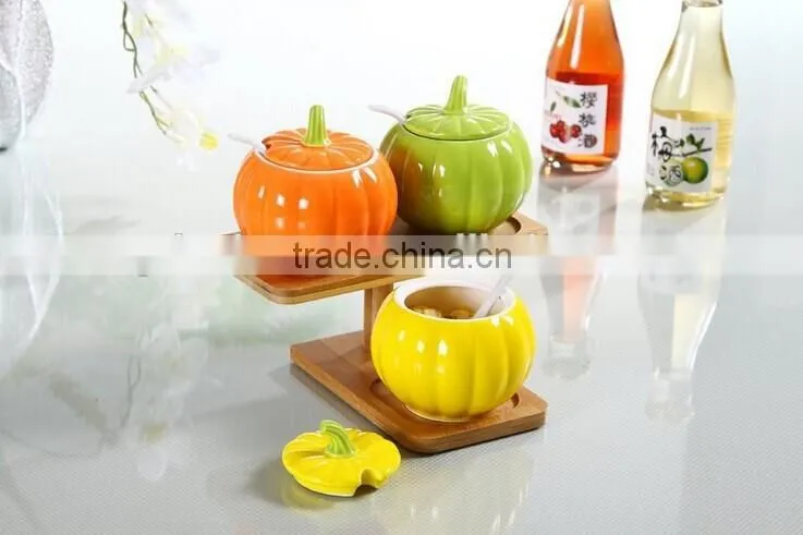 High quality airtight ceramic spice jars