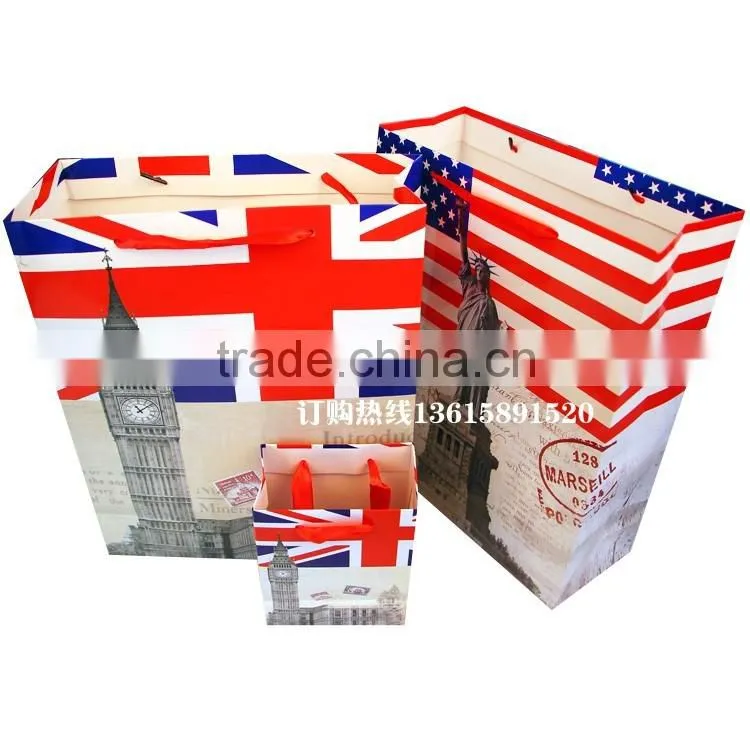 2016 newest gift paper bag, shopping brown paper bag, kraft paper bag