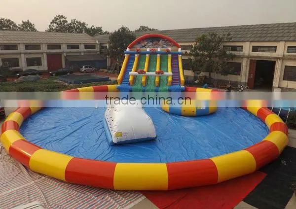 2015 PVC Giant water park inflatable swimming pool / large round pool for adult
