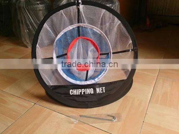 Golf Hitting Net Mouth Chipping Training Equipment Fit Golf Bag Home Pop Up 24in