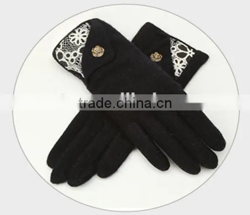 Elegant Lace Design Touch Screen Gloves For Smartphone/Laptop/ipad