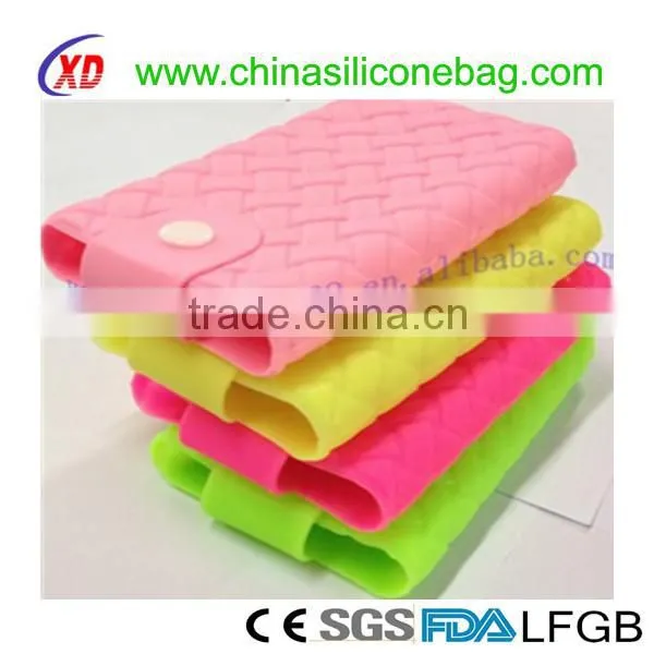 Smart wallet mobile card holder with stiker silicone card holder