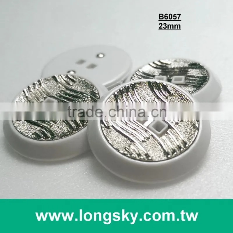 (#B6055/21mm) two parts combined fancy plastic buttons for garment clothing